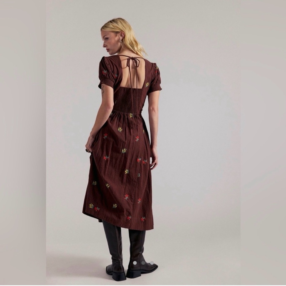 Free People Brown Floral Mini Dress - Picture 2 of 5